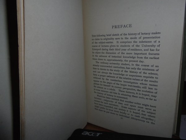 OUTLINES of the HISTORY of BOTANY