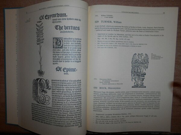 OUVRAGES BOTANIQUES ANCIENS. Catalogue des des Conservatoire et Jardin botaniques …