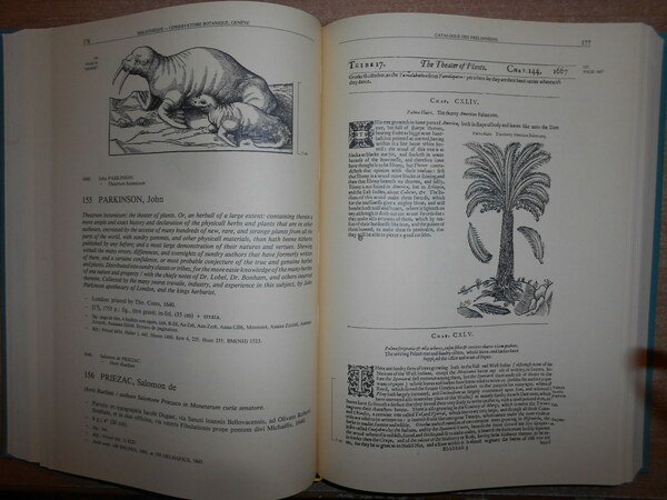 OUVRAGES BOTANIQUES ANCIENS. Catalogue des des Conservatoire et Jardin botaniques …
