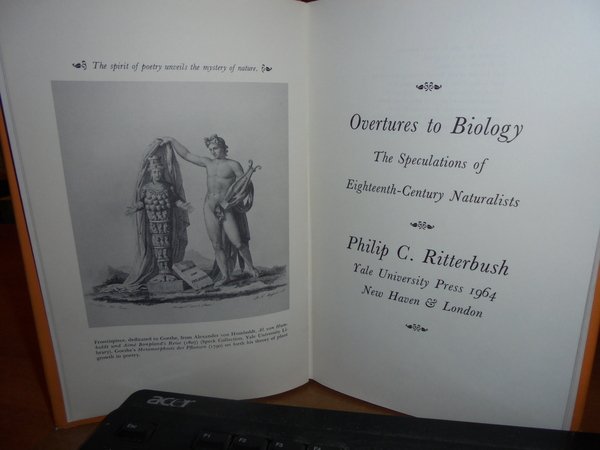 OVERTURES to BIOLOGY. The Speculations of Eighteenth-Century Naturalist