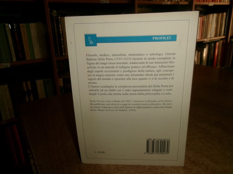 PAOLO PICCARI. LA SAPIENZA DEI MAGHI Giovan Battista Della Porta …