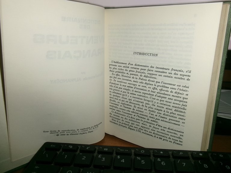 par Marie-Fernande Alphandéry. Dictionnaire des INVENTEURS Français 1963