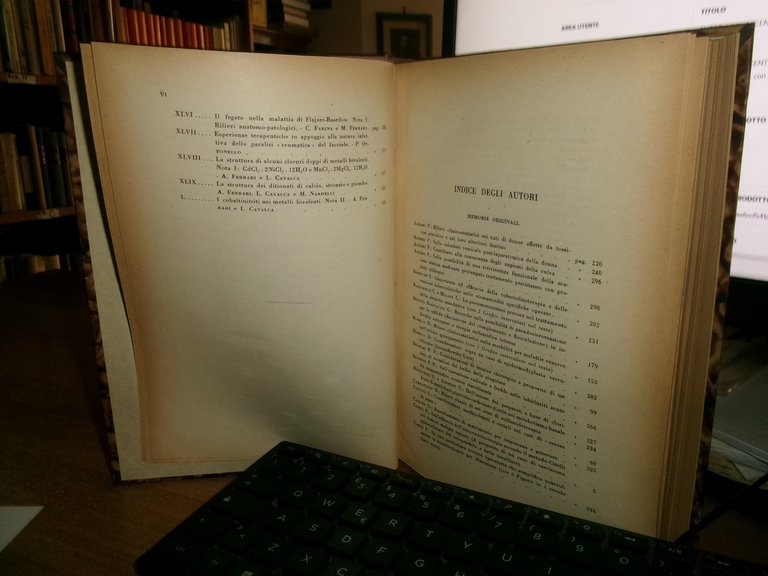 (PARMA) L' Ateneo Parmense 1945-46 volume XVI ex libris Domenico …