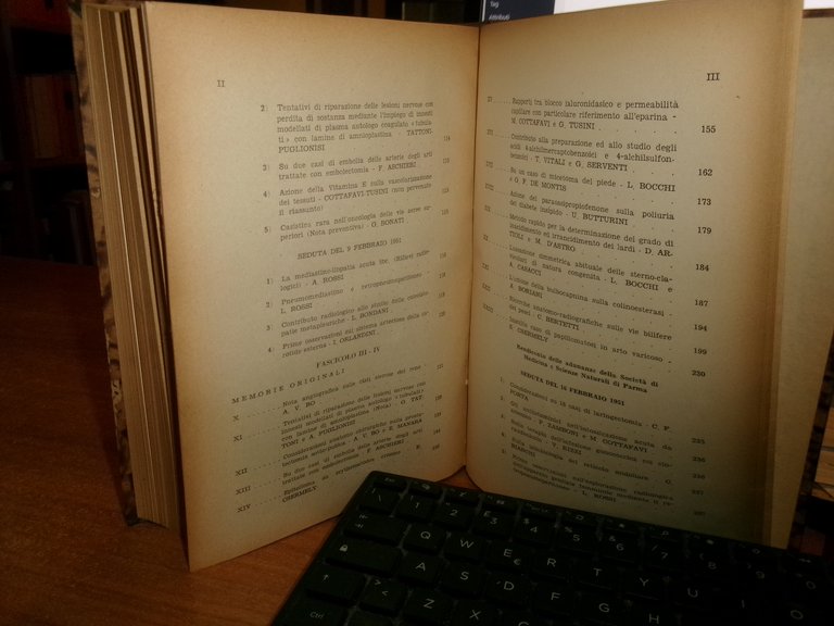 (Parma) L' Ateneo Parmense 1950 con ex libris Domenico Campanacci