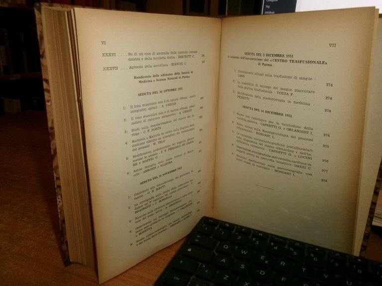 (Parma) L' Ateneo Parmense 1950 con ex libris Domenico Campanacci