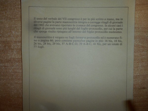 Partito Socialista Italiano. Rendiconto Congresso Nazionale Imola 6-7-8-9 Settembre 1902. …