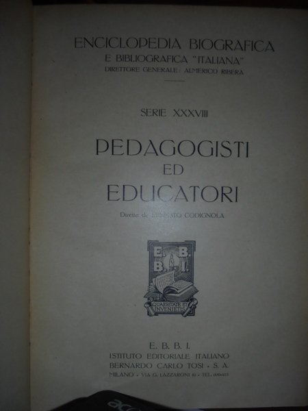 PEDAGOGISTI ed EDUCATORI