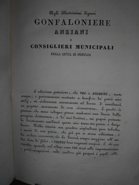 (Perugia) BIOGRAFIA DEGLI SCRITTORI PERUGINI E NOTIZIE DELLE opere loro …