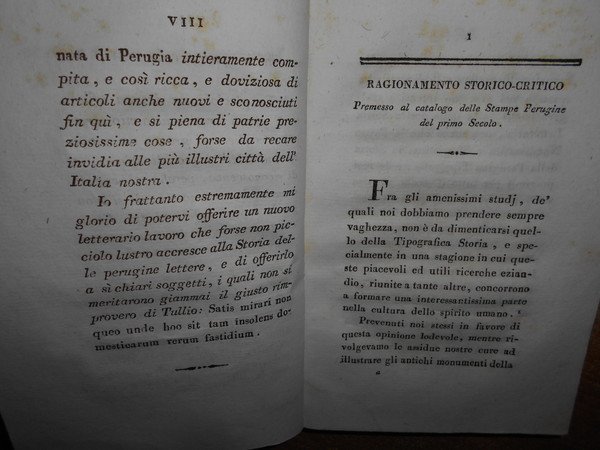 (Perugia) Principj della stampa perugina e suoi progressi per tutto …