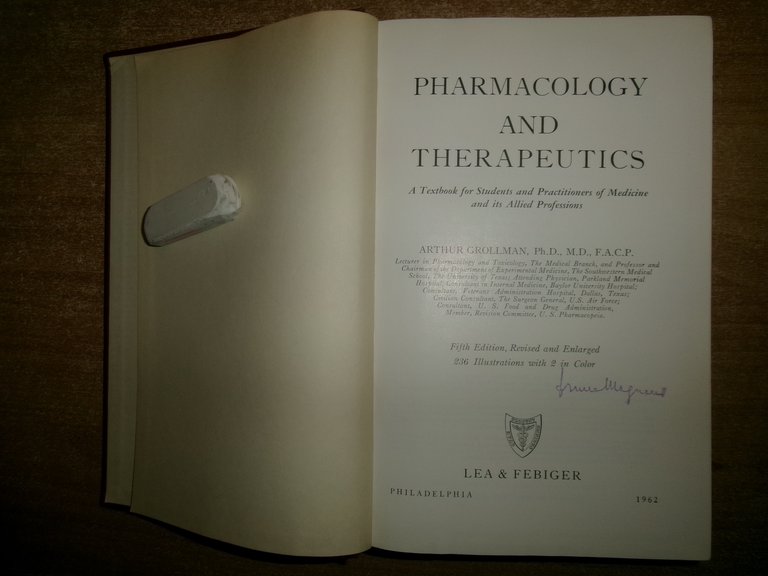 PHARMACOLOGY AND THERAPEUTICS... ARTHUR GROLLMAN 1962