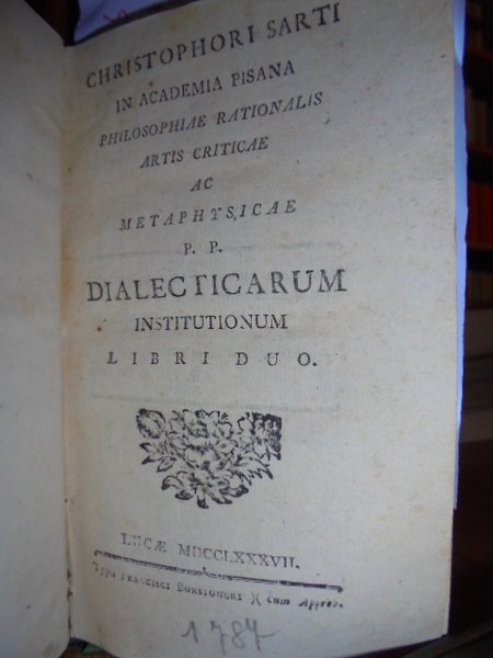 Philosophiae rationalis artis criticae ac metaphysicae