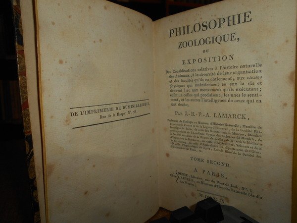 Philosophie zoologique, ou Exposition Des Considérations relatives à l' histoire …