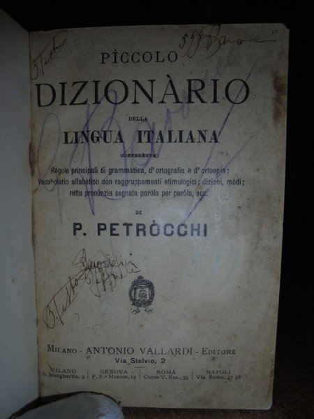 Piccolo dizionario della lingua italiana