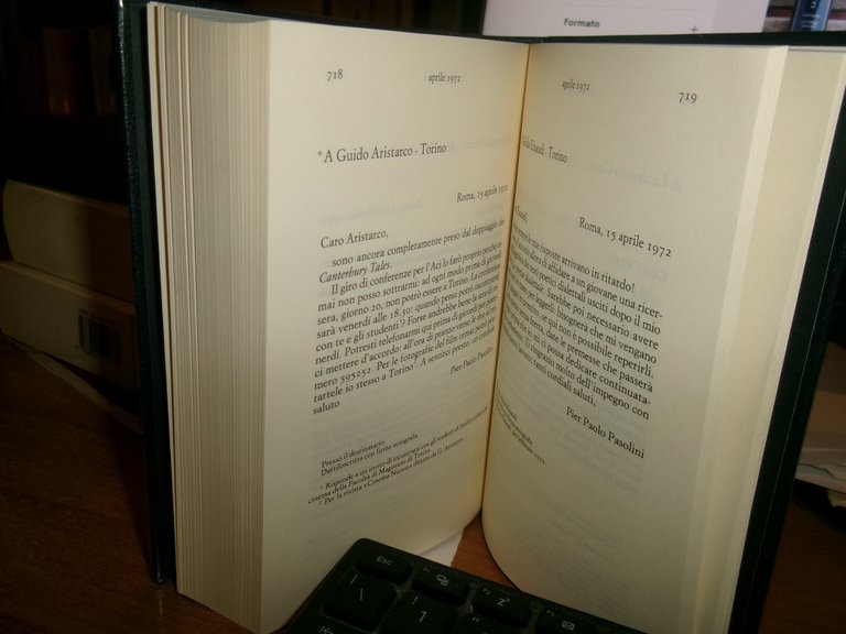 PIER PAOLO PASOLINI. LETTERE 1955 - 1975 a cura di …