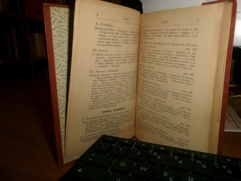 PIETRO ORSI. Breve Storia d' Italia - Hoepli, 1897