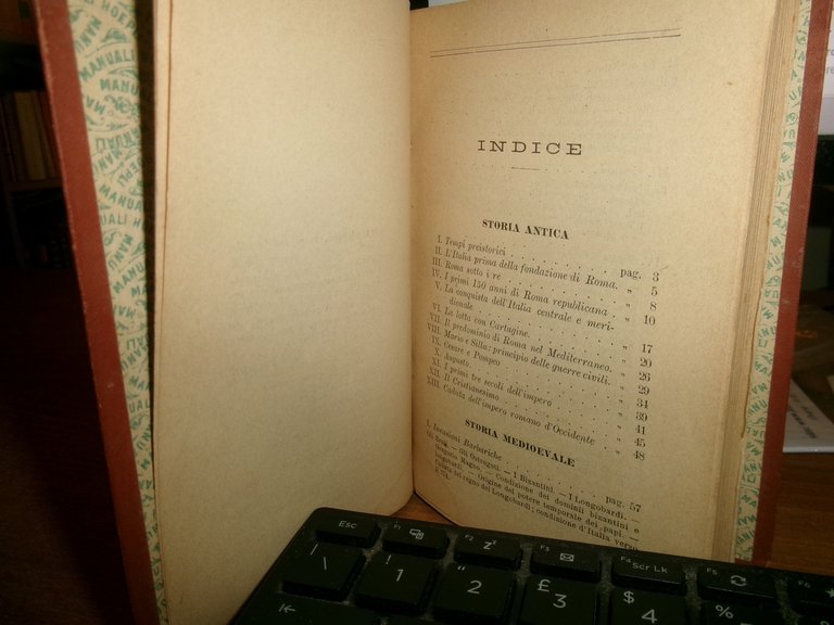 PIETRO ORSI. Breve Storia d' Italia - Hoepli, 1897