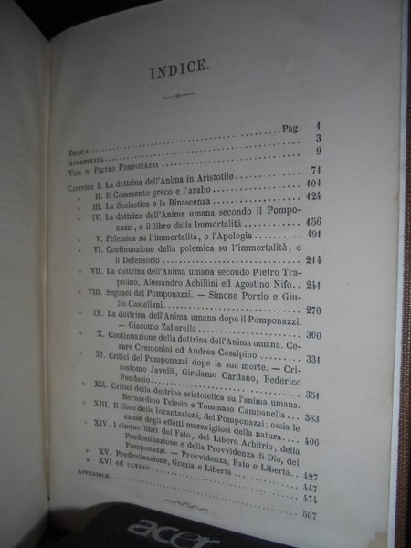 PIETRO POMPONAZZI. STUDI STORICI SU LA SCUOLA BOLOGNESE E PADOVANA …