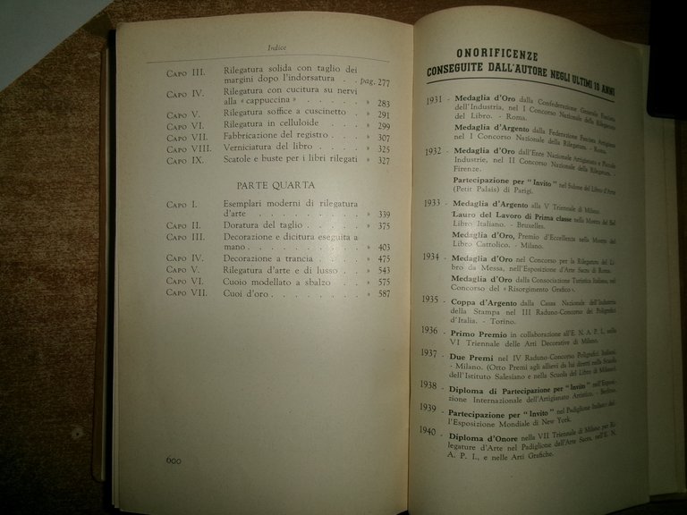 PIO COLOMBO. Il Rilegatore di Libri seconda edizione 1942