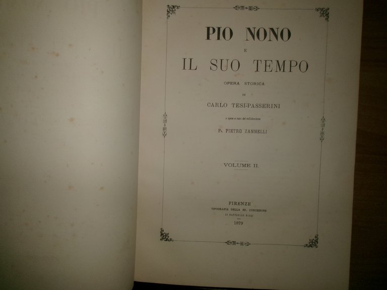 PIO NONO E IL SUO TEMPO