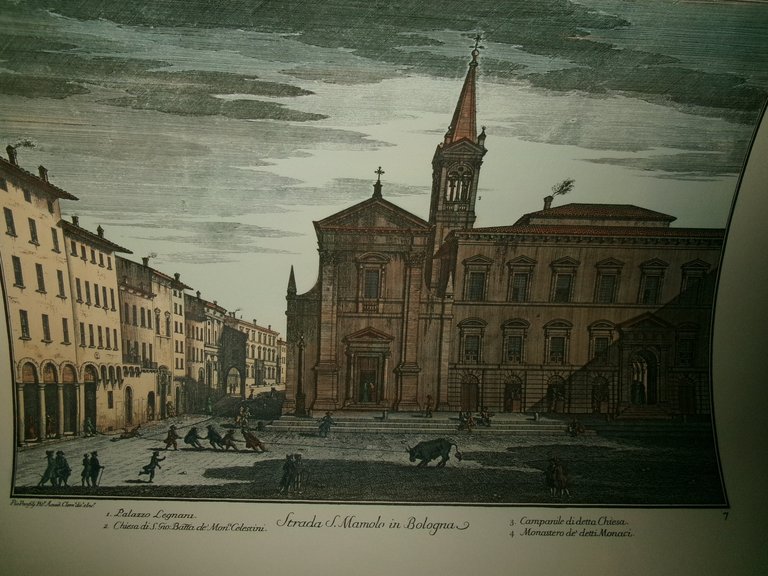 PIO PANFILI. Strada S. MAMOLO in Bologna (anastatica colorata a … | Immagine Gallery 1