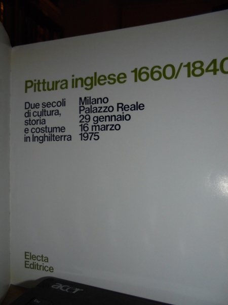 Pittura inglese 1660/1840