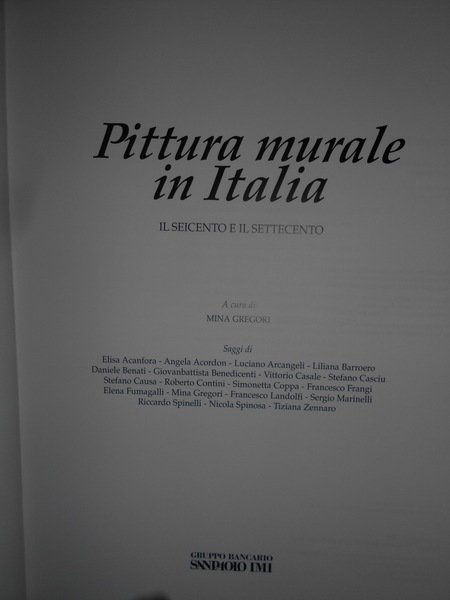 Pittura murale in Italia. Il Quattrocento. Seicento e Settecento