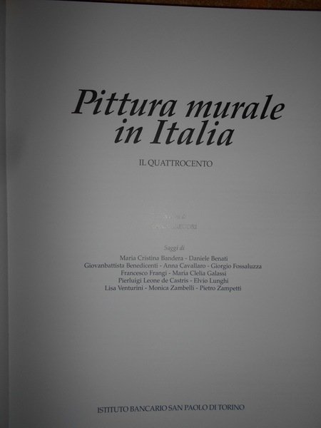 Pittura murale in Italia. Il Quattrocento. Seicento e Settecento
