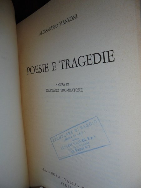 Poesie e Tragedie