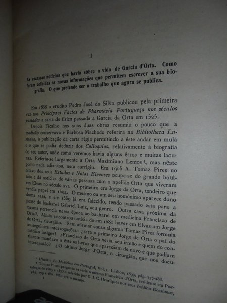 (Portogallo) Augusto Da Silva Carvalho. GARCIA D' ORTA. Comemoraçao do …