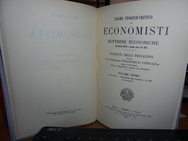 PREFAZIONI alla Biblioteca dell' Economista
