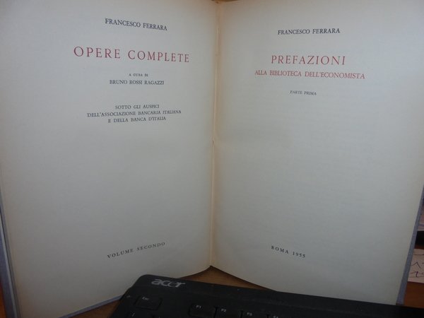 PREFAZIONI alla Biblioteca dell' Economista