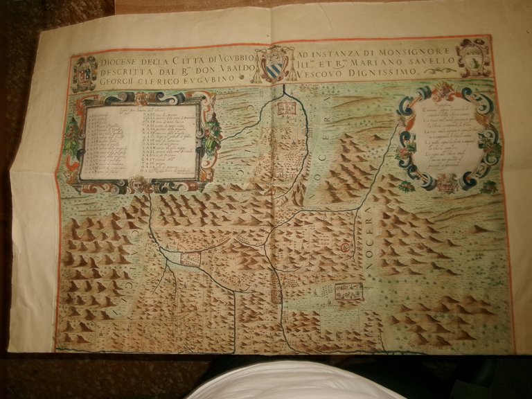 Preziosa stampa del 600 della Città di Gubbio