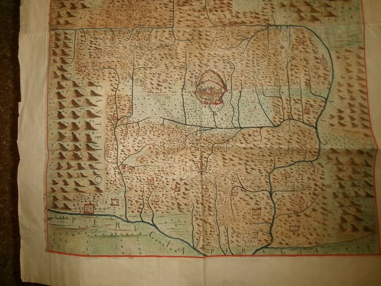 Preziosa stampa del 600 della Città di Gubbio