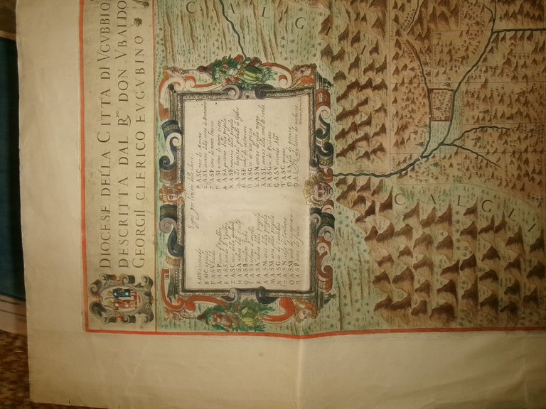 Preziosa stampa del 600 della Città di Gubbio