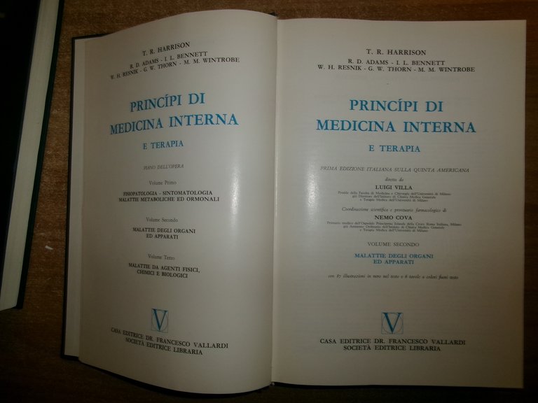 PRINCIPI DI MEDICINA INTERNA e TERAPIA. T.R. HARRISON 1967/1968