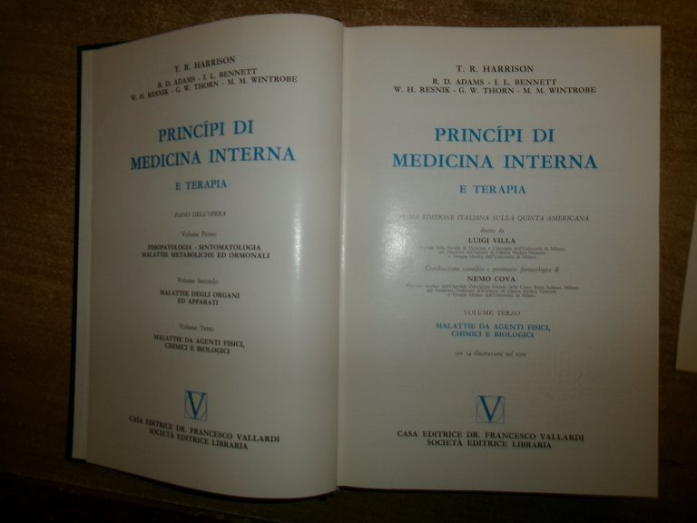 PRINCIPI DI MEDICINA INTERNA e TERAPIA. T.R. HARRISON 1967/1968