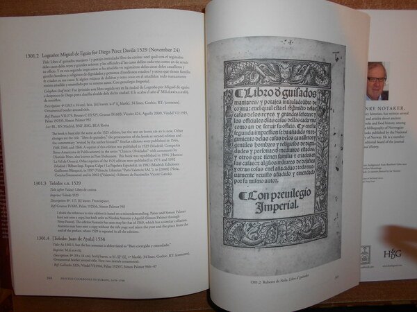 Printed Cookbooks in Europe, 1470-1700. A Bibliography of Early Modern …