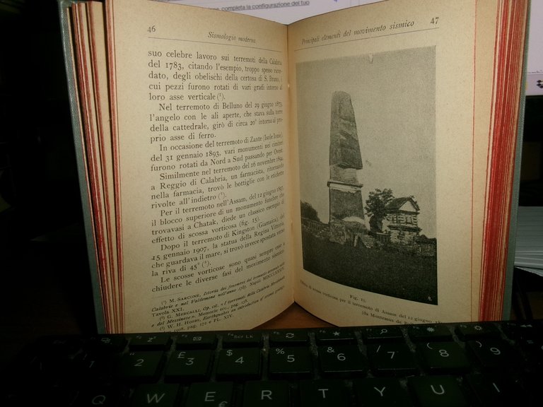 Prof. G. B. ALFANO. SISMOLOGIA MODERNA - Manuali Hoepli, 1910