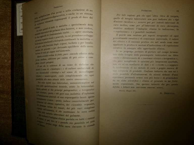 Prof. GIOACCHINO BRECCIA. La Cura delle MALATTIE TUBERCOLARI del Polmone …