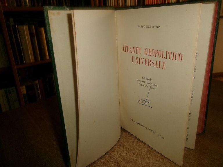 Prof. LUIGI VISINTIN. Atlante Geopolitico Universale 1947