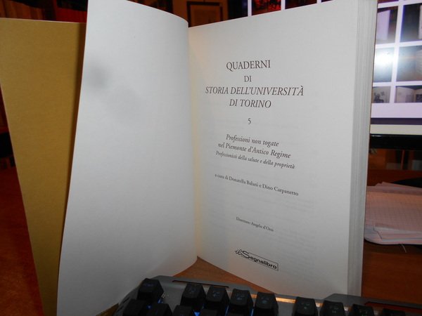 Professioni non togate nel Piemonte d' Antico Regime