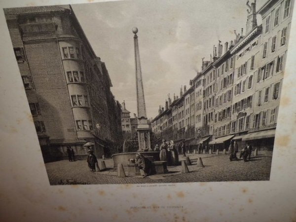 Promenade Pittoresque par FONTANESI Antonio. Intérieur de Genève. 20 litografie …