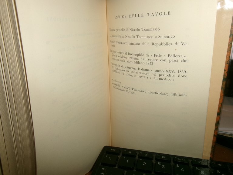 PROSE NARRATIVE di Niccolò Tommaseo a cura di Michele Cataudella. …