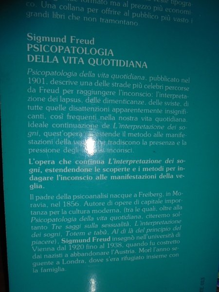 Psicopatologia della vita quotidiana