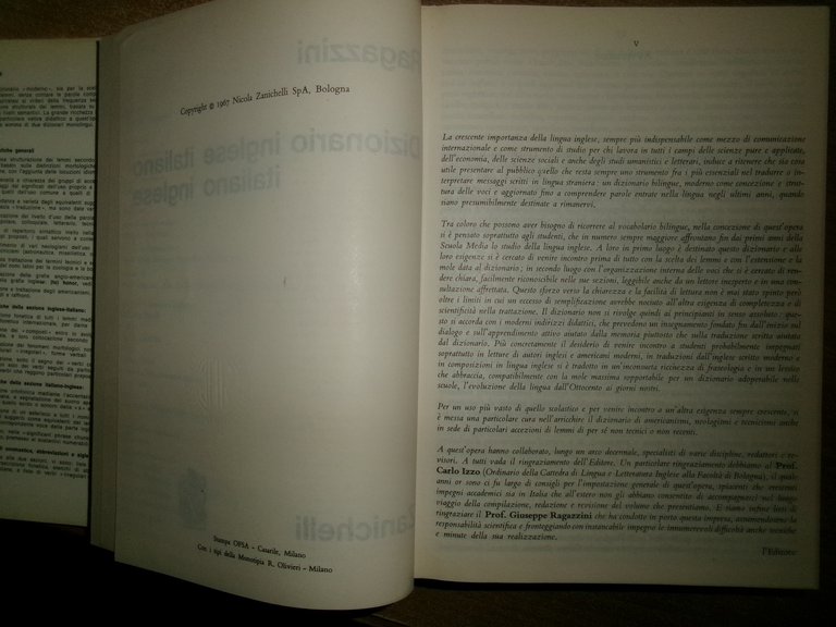 RAGAZZINI. Dizionario inglese italiano - italiano inglese Zanichelli