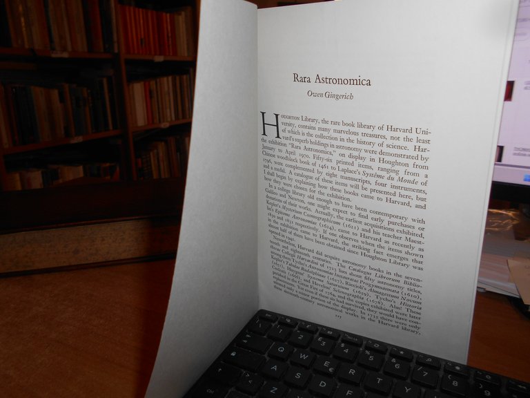 RARA ASTRONOMICA. OWEN GINGERICH - Offprinted From 1971