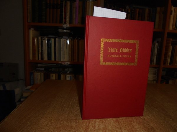 RARE BIBLES. An introduction for Collectors and a descriptive checklist