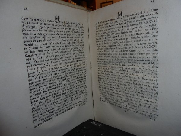 (Ravenna) Memorie storico-critiche degli Scrittori Ravennati. Tomo primo (-secondo)
