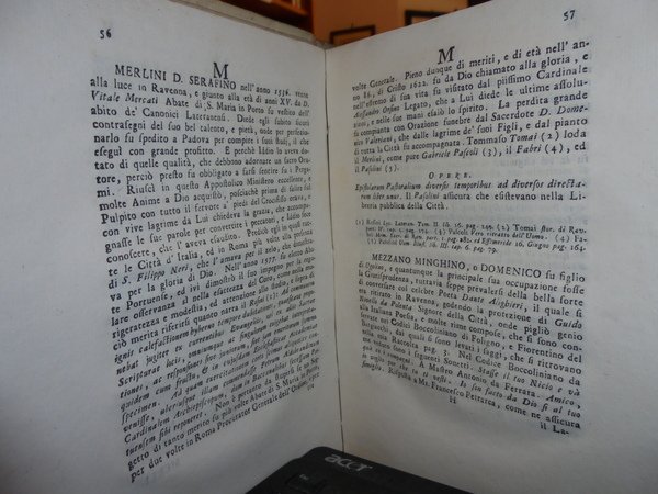 (Ravenna) Memorie storico-critiche degli Scrittori Ravennati. Tomo primo (-secondo)