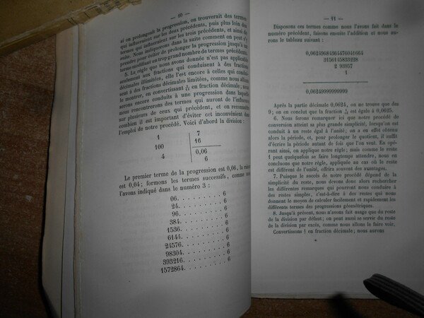 RÉDUCTION DES FRACTIONS ORDINAIRES EN FRACTIONS DÉCIMALES